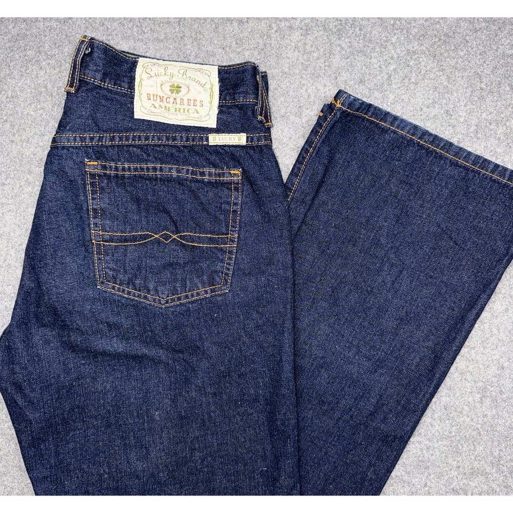 Vtg Lucky Brand Dungarees Womens Jeans 8/29 Mid Rise Flare Medium Wash USA Y2K